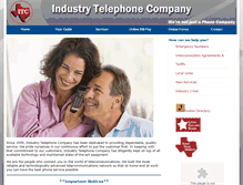 Tablet Screenshot of industrytelco.com